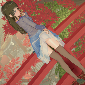 【Koikatsu Studio Scene / コイカツ スタジオシーン】（全5+3シーン + 1個人製作衣装 / 5+3 Scenes Total+ an autumn outfit）Chika Ver.