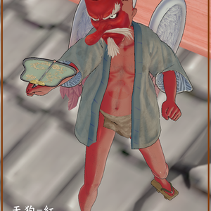 【コイカツ / Koikatsu】Character Card キャラクターカード---天狗-紅 （Tengu-red）