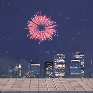 【Koikatsu Timeline Scene / コイカツ タイムライン作品】夏祭り花火アニメーション/Summer Festival Fireworks Animation/夏祭花火動畫（約10秒 / ~10 sec）