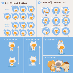 【VRCアバター】くりねこ CLINEKO / オリジナル3Dモデル【Quest対応】 缩略图 2