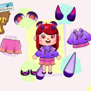 Customizable VTuber Animal Crossing model