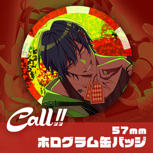 ホロ加工缶バッジB＜asteroid：鏡音リン＞ - Rella Artworks