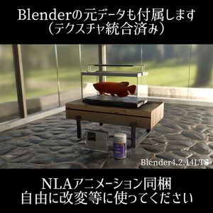 【VRC】レッドアロワナが泳ぐ！ミニ水槽ワールドセット【シェーダー付属】 缩略图 9
