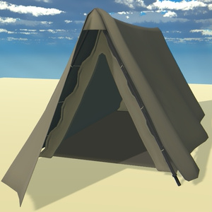 [3D model]Tent (with open/close shape key)