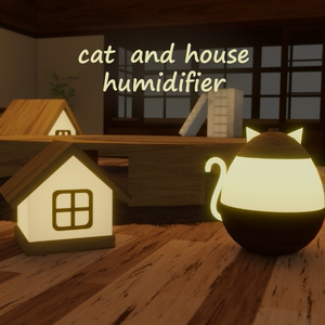 [VRC]Humidifier for cats and houses (with particles)