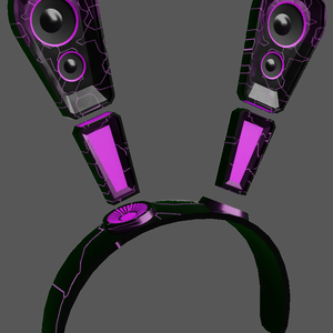 cyberpunk style bunny ears