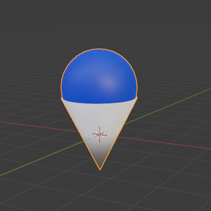 Blue Sphere White Cone Hakka