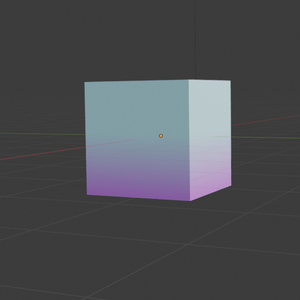 Light Blue Purple Gradient Cube for PoryBase