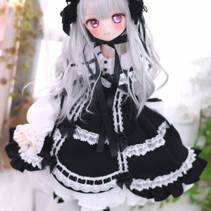 Made-to-order 受注品】MDD / KUMAKO【懐古ロリィタちゃん(赤 Made-to-order 受注品】MDD / KUMAKO【懐古ロリィタちゃん(赤