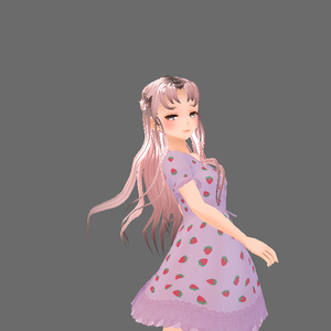 (Vroid) Long Wavy Braided Hair 長いウェーブのかかった編んだ髪