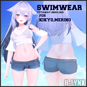 【メリノ、桔梗用】衣装モデル『肩切り水着-CS SwimWear-』