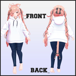 【6アバター対応】シンプルパーカーセット-Simple Parka Set- 缩略图 9