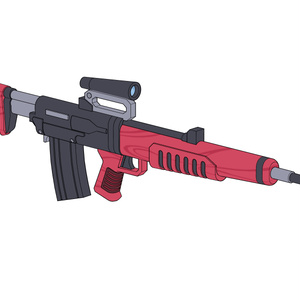 【ブルアカ】仲正 イチカ銃器 3Dモデル (CLIP STUDIO用)