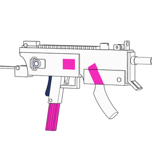 [불아카] 시라이시 우타하 총기 3D 모델 (...