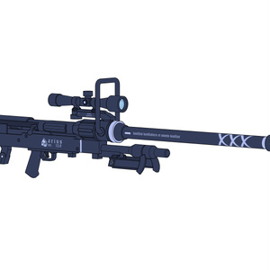 【ブルアカ】槌永ヒヨリ 銃器 3Dモデル (CLIP STUDIO用)