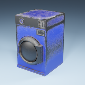 Unity対応！「3Dモデル」ビンテージ風な洗濯機