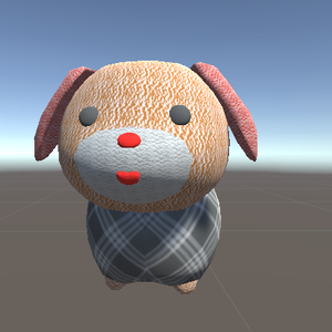 Unity対応！「3Dモデル」イヌのぬいぐるみ
