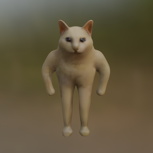 standing cat meme