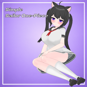 [FREE] Simple Sailor One-Piece for Nerie