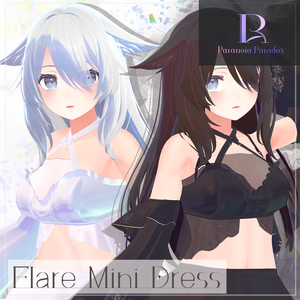 フレアミニドレス FlareMiniDress『3Dモデル』