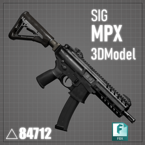 [銃器モデル]SigMPX 3Dモデル