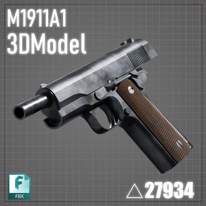[3Dモデル]M1911A1
