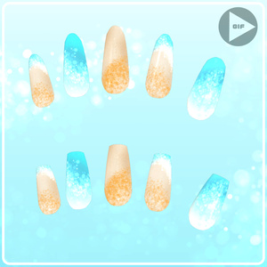 【21アバター対応】SeaSideOrangeNail【MA対応】 缩略图 4