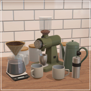 【3Dモデル】家カフェセット