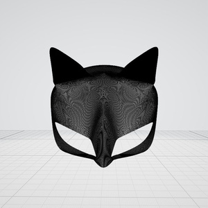 3d  キツネ　仮面
