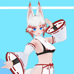 VRoid オリジナル３Dモデル　狐夏