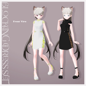 【NC's Cloth専用】Blocking Dress Set【Material・Texture】 缩略图 5