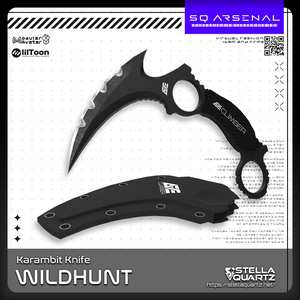 【ギミック付き3Dモデル】WILDHUNT-ワイルドハント-【カランビットナイフ】