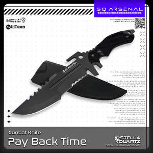 【ギミック付き3Dモデル】PayBackTime-ペイバックタイム-【タクティカルナイフ】