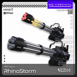 【ギミック付き3Dモデル】RhinoStorm-ライノストーム-【ミニガン】