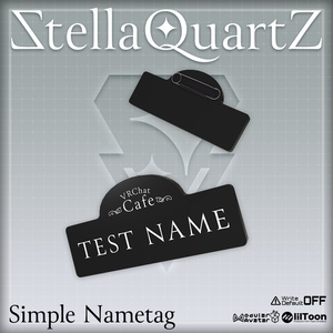 [Gimmick 3D Model]Simple Name Tag[Name Badge Model]