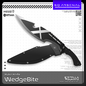 【ギミック付き3Dモデル】WedgeBite-ウェッジバイト-【ククリナイフ】