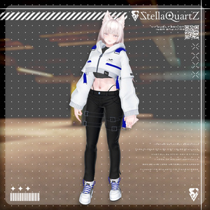 【アバター向け衣装3Dモデル】BRISK Street Style -ブリスクストリートスタイル-【スキニーパンツ＆パーカー】 缩略图 43