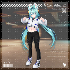 【アバター向け衣装3Dモデル】BRISK Street Style -ブリスクストリートスタイル-【スキニーパンツ＆パーカー】 缩略图 29
