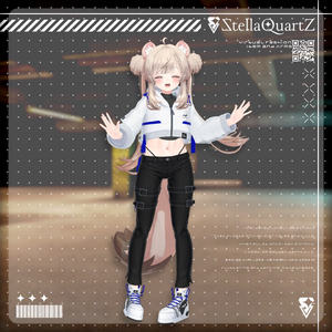 【アバター向け衣装3Dモデル】BRISK Street Style -ブリスクストリートスタイル-【スキニーパンツ＆パーカー】 缩略图 11