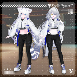 【アバター向け衣装3Dモデル】BRISK Street Style -ブリスクストリートスタイル-【スキニーパンツ＆パーカー】 缩略图 19