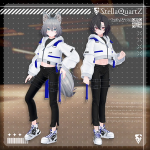 【アバター向け衣装3Dモデル】BRISK Street Style -ブリスクストリートスタイル-【スキニーパンツ＆パーカー】 缩略图 18