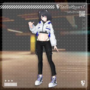 【アバター向け衣装3Dモデル】BRISK Street Style -ブリスクストリートスタイル-【スキニーパンツ＆パーカー】 缩略图 23