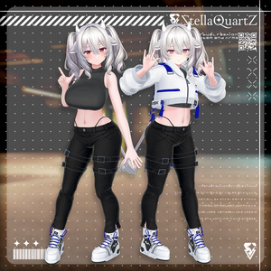 【アバター向け衣装3Dモデル】BRISK Street Style -ブリスクストリートスタイル-【スキニーパンツ＆パーカー】 缩略图 12