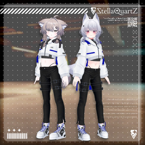 【アバター向け衣装3Dモデル】BRISK Street Style -ブリスクストリートスタイル-【スキニーパンツ＆パーカー】 缩略图 14
