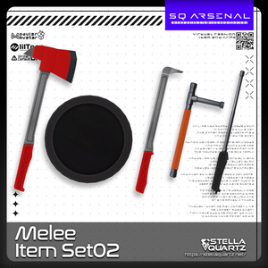 【ギミック付き3Dモデル】Melee item Set02【近接アイテムセット】