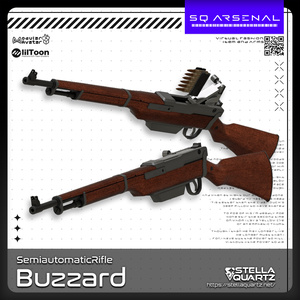  【ギミック付き3Dモデル】Buzzard-バザード-【セミオートマチックライフル】