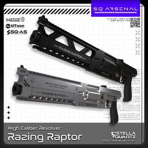 [Gimmick-Equipped 3D Model] Razing Raptor - Large-Caliber Revolver