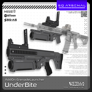 【ギミック付き3Dモデル】UnderBite-アンダーバイト-【アドオン式グレネードランチャー】