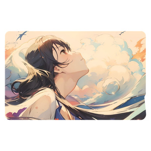 風景娘ICカードステッカー　No.001 神奈川沖浪裏