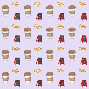 【6枚セット】コーヒー・カフェ　モチーフ　シームレスペーパー　デジタルペーパー